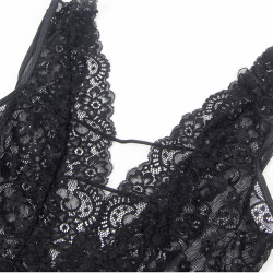 Subblime - 954383 Body Sexy Avec Porte-Jarretelles Noir S/M